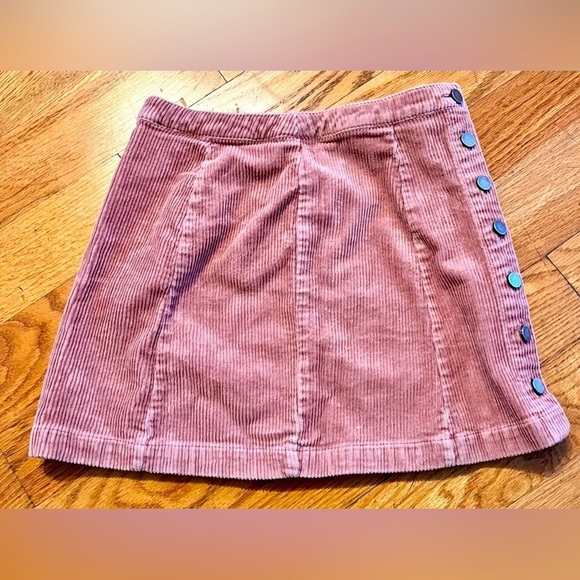Forever 21 Size Small Corduroy Pink A Line mini Skirt Side Buttons Girlhoodcore - Picture 1 of 11